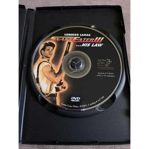 Snake Eater III - DVD 1992 Lion's Gate Lorenzo Lamas, Tracy Cook, RARE OOP HTF 3 - Picture 3 of 4